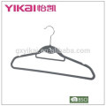 A very perfect velvet flocking hanger combination of tie rack belt hook shirt hanger